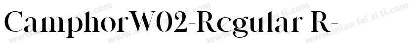CamphorW02-Regular R字体转换